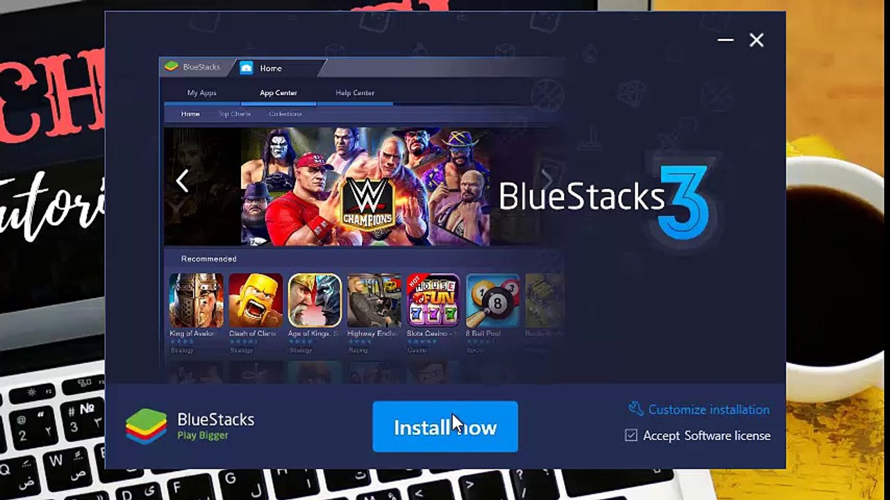 Instal android di Leptop Menggunakan BLUESTACKS 3 terbaru 2017