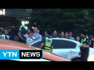차 유리 깨도 '요지부동'...음주운전자 연행 작전 / YTN (Yes! Top News)