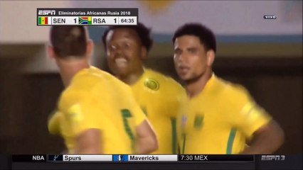 1-1 Percy Tau Goal  FIFA  WC Qualification CAF  R3 Group D - 14.11.2017 Senegal 1-1 South Africa