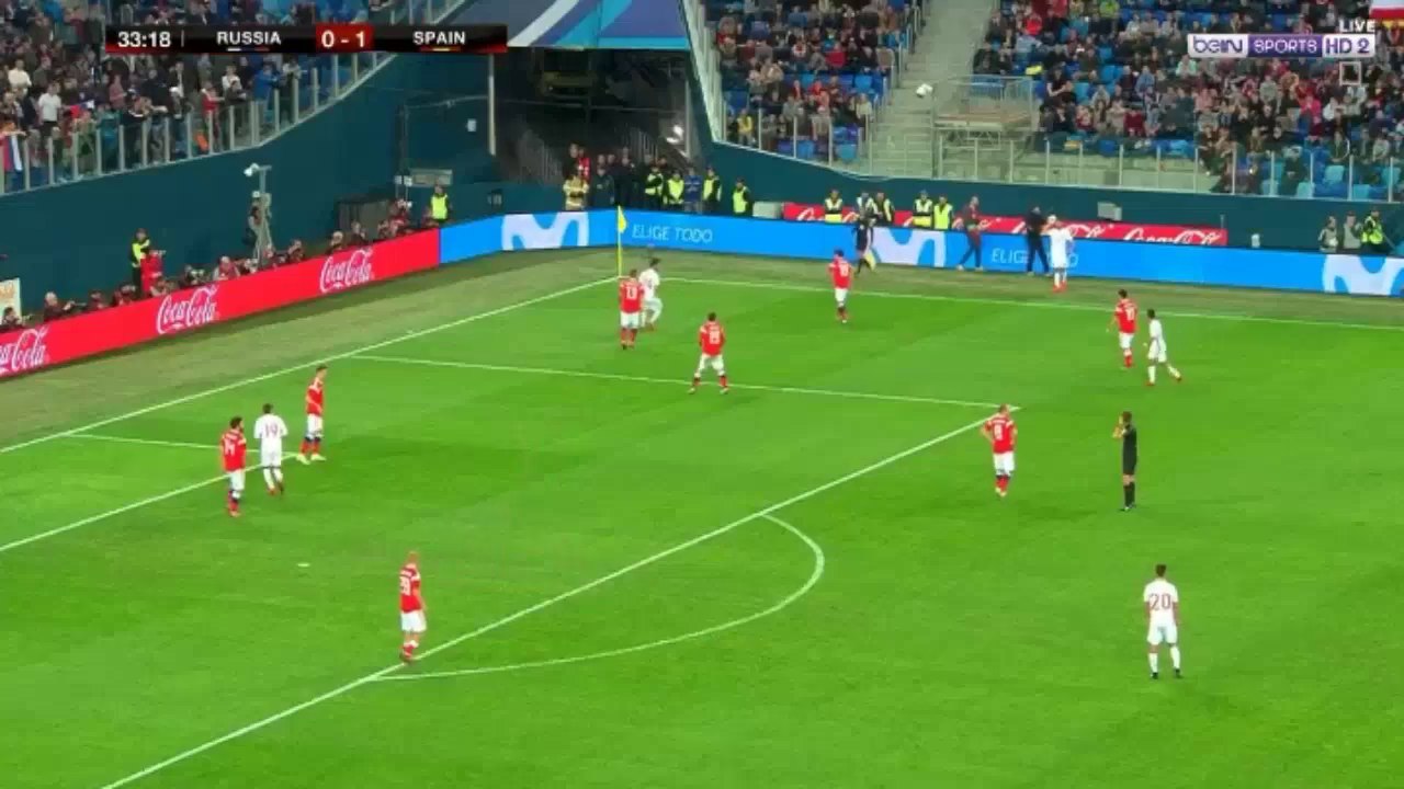اهداف مباراة اسبانيا و روسيا 3-3 راموس يسجل هدف...