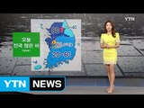 [날씨] 오늘 전국 돌풍·벼락 많은 비, 더위 주춤 / YTN (Yes! Top News)