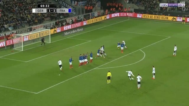 اهداف مباراة ألمانيا و فرنسا 2-2 ( المانيا تنجو من الخساره في الثواني الاخيره ) مباراة ودية HD