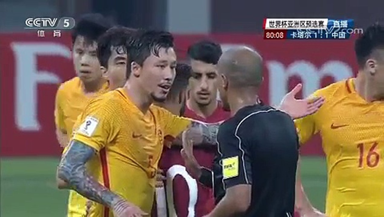 【世预赛】无缘2018俄罗斯世界杯！卡塔尔1 2中国！比赛集锦！