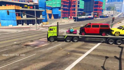 Best Learn Colors with Emergency Car Compilation & Spiderman Cars Cartoon for Kids and Babies