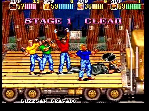 Vendetta (Crime Fighters 2) playthrough Konami 4-players arcade game -Not MAME-