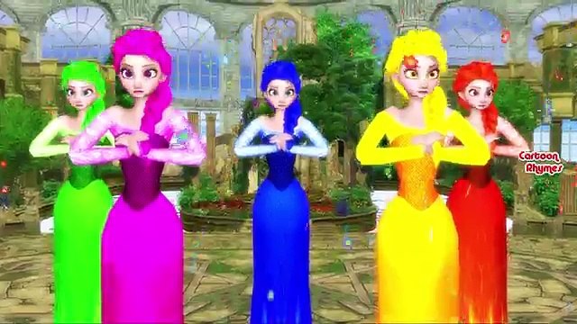 Frozen Elsa & Babies | Frozen Princess Pink Elsa & Anna Finger Family | Spiderman, Dinosaurs