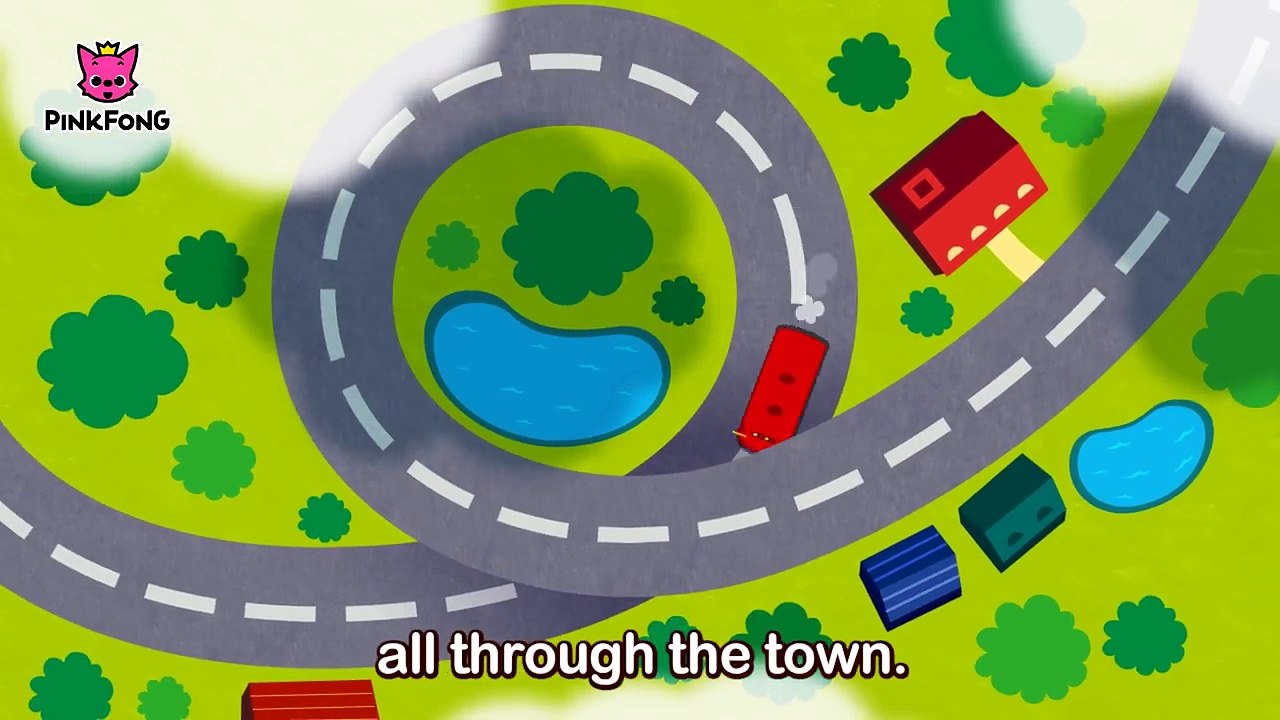 The Wheels on the Red Bus _ Bus Songs _ Car Songs _ PINKFONG Songs for Children-QCoELd_YglQ