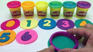 Learn Colors & Numbers Play Doh Balls Fun & Creative for Kids Candy Cups Surprise Eggs Blind Bags