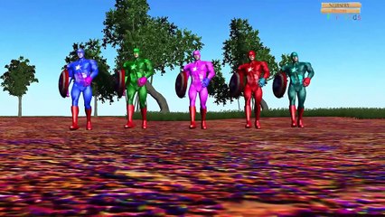 Learn colors spiderman dinosaur vs gorilla finger family nursery rhymes for kids 3d