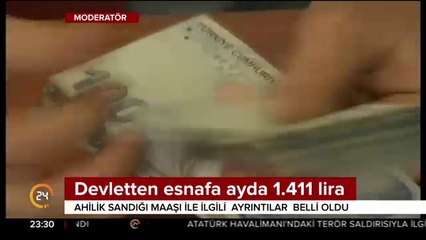 Devletten esnafa ayda 1.411 lira