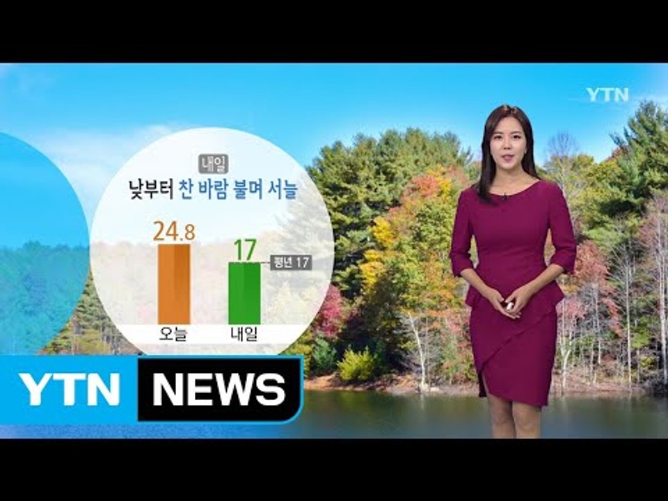 [날씨] 완연한 가을...내일 낮부터 찬 바람 불며 '서늘' / YTN