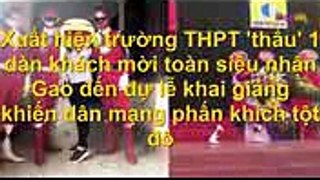 Xuất hiện trường THPT 'thầu' 1 dàn khách mời toàn siêu nhân Gao đến dự lễ khai giảng