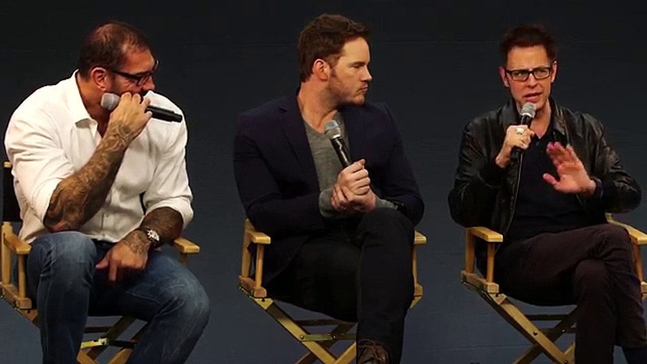 Guardians of the Galaxy Cast Interview with Chris Pratt, Dave Bautista and James Gunn