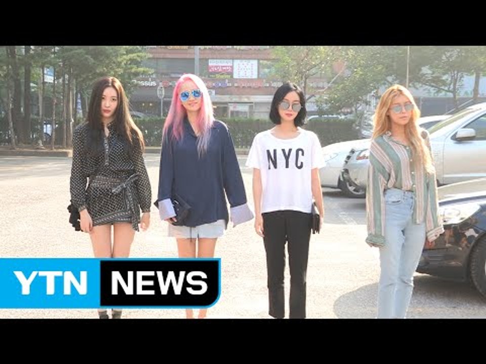[★영상] '컴백' 원더걸스, 모델 포스 출근길 (뮤직뱅크 출근길) / YTN (Ye...