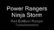 Power Rangers Ninja Storm - Red Battlized Ranger Morph (Battlizer)
