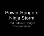 Power Rangers Ninja Storm - Red Battlized Ranger Morph (Battlizer)
