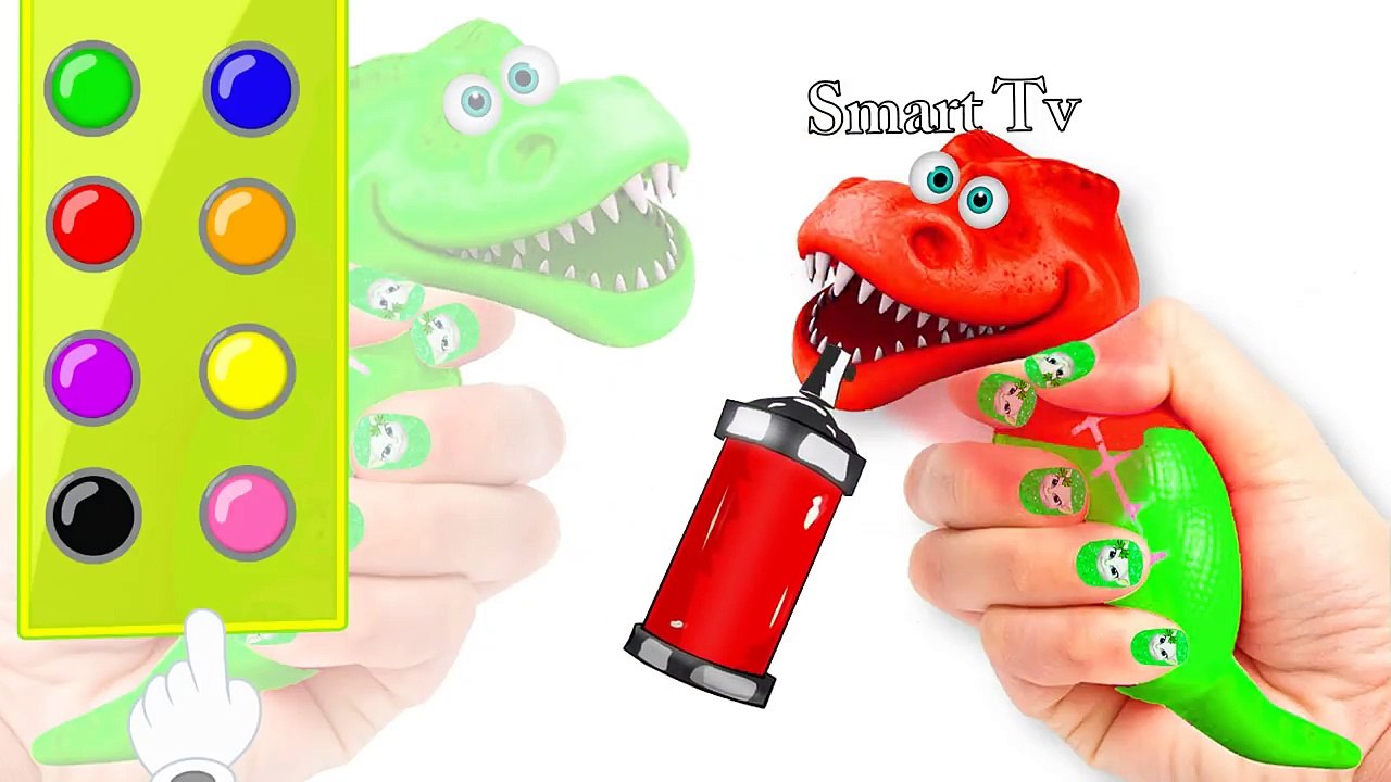 Learn Colors with Coloring Dinosaur Colors Baby Song Nursery Rhymes for kids & learn colors