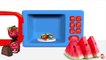 Learn Colors with Ice Cream toys Fruit Microwave surprise eggs Candy - Just Like Home Video for Kids