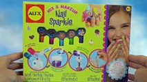 Делаем лак для ногтей набор для изготовления распаковка mix and makeup nail Sparkle unboxing set toy