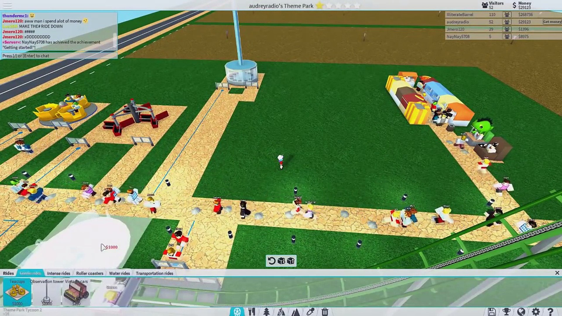 Roblox Theme Park Tycoon 2 Pt2 Radiojh Games - theme park tycoon 2 5 transport rides roblox theme park tycoon 2