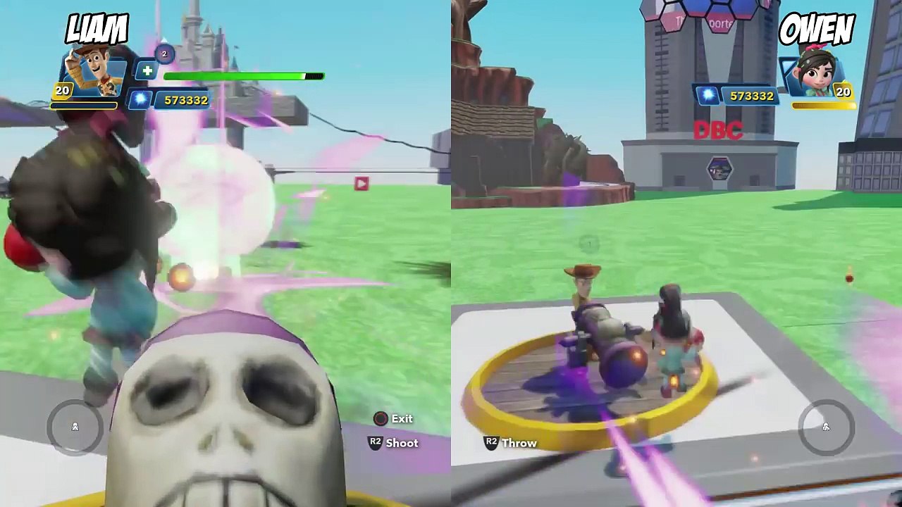 Vanellope and Woody Disney Infinity 3.0 Toy Box Fun Gameplay