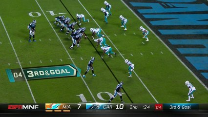 Ed Dickson high-points TD pass from Cam Newton