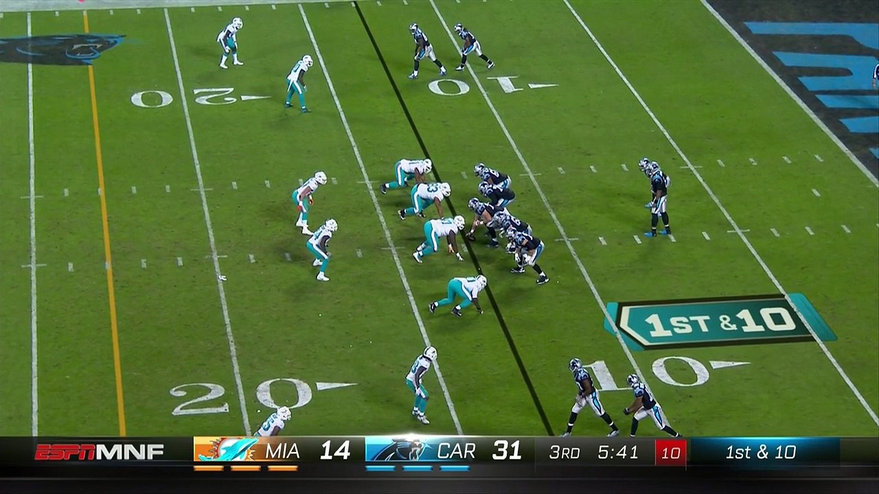Can't-Miss Play: Carolina Panthers Cam Newton takes off for his longest rush since 2012