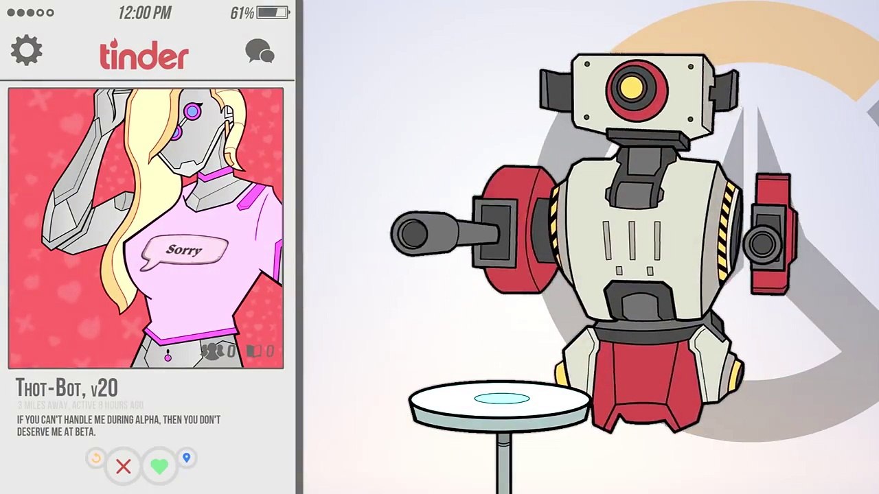 Overwatch Characters Use Tinder Animated N9nds2orrr4 Video Dailymotion