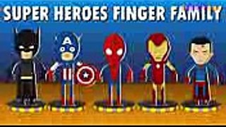 Super Heroes Cartoon Finger Family  Daddy Finger Family  Children Nursery Rhyme Song HD