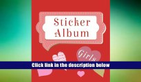 Popular Book  Sticker Album Girls: Blank Sticker Book, 8 x 10, 64 Pages Dartan Creations  For Full