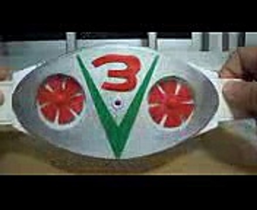 (Kitbashed) Kamen Rider V3 - Double Typhoon Belt Demo