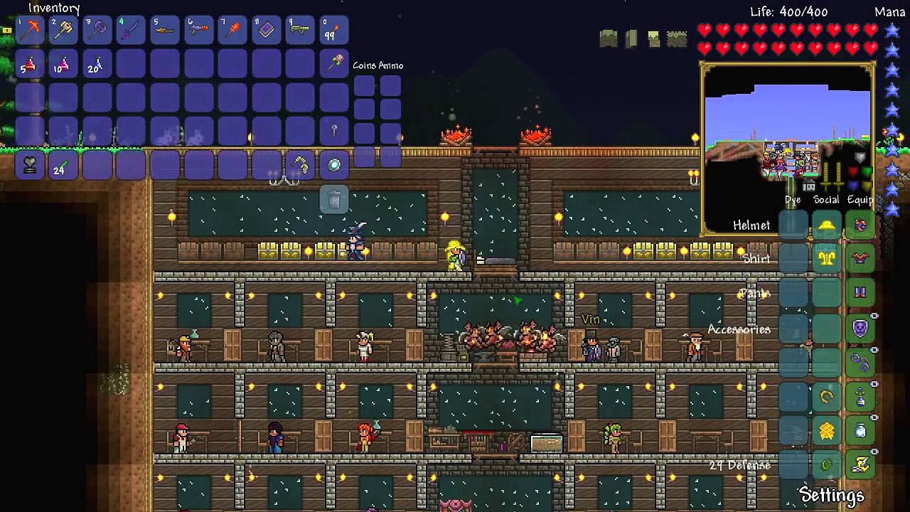 Palladium Heaven! Ice Golem Farming! Wings! || Terraria Co-Op Survival [Episode 10]