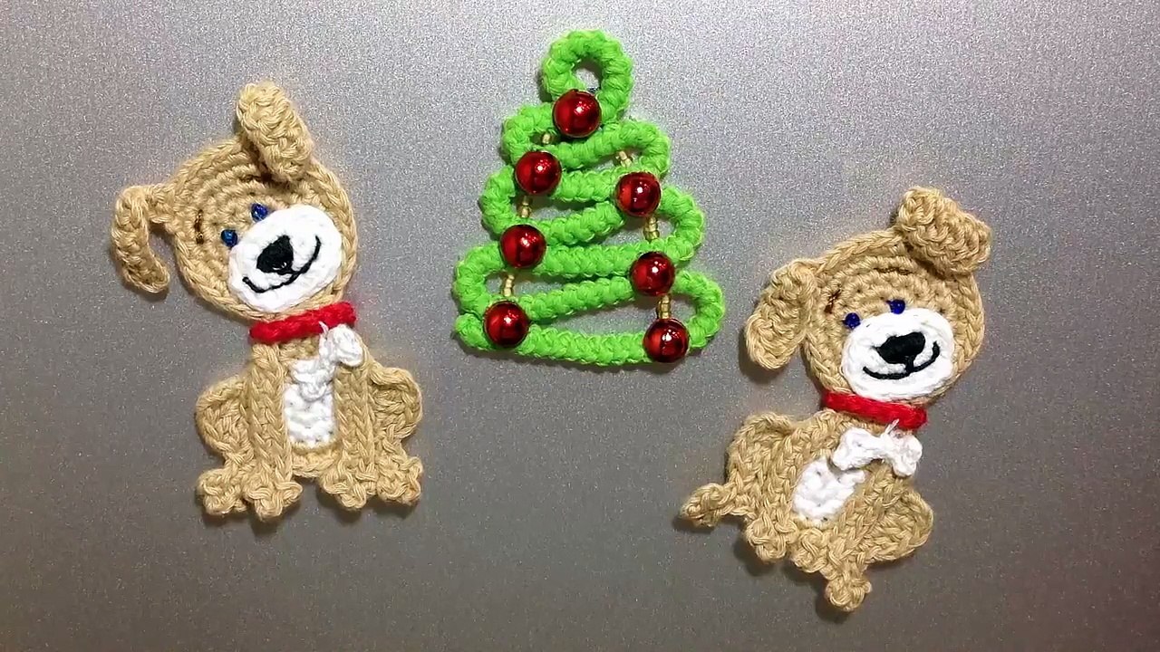DIY Собака крючком - символ 2018 года. Поделки...