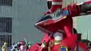 Power Rangers Lightspeed Rescue - Red Ranger Battlizer Morph and Fight (Web War Episode)