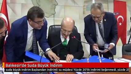 Balıkesir'de Suda Büyük İndirim