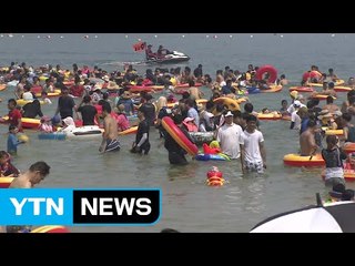 [영상] 불볕 더위 해운대해수욕장 '피서 절정' / YTN (Yes! Top News)