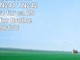 Toner kompatibel zu BROTHER TN241 TN242 BK  Schwarz für ca 2500 Seiten  für Brother