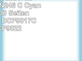 Toner kompatibel zu BROTHER TN246 C  Cyan für ca 2200 Seiten  für Brother DCP9017CDW