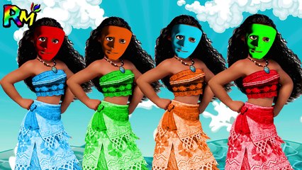 Colors for Kids to Learn with Moana Wrong Color Face Masks The Alphabet Song Nursery Rhymes-Oa_1fTaa0Ak