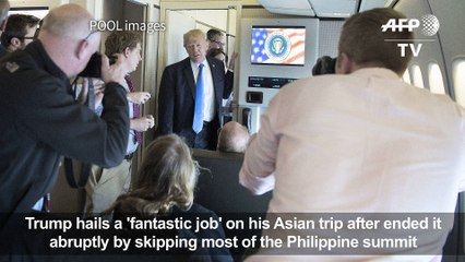 Trump is "very proud" of his trip to Asia