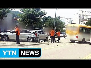 용인 마을버스 비탈길 미끄러져...7명 사상 / YTN (Yes! Top News)