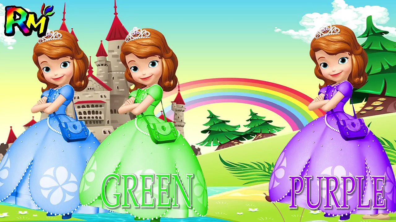 Colors for Kids to Learn with Sofia the first Wrong Color Face Masks The Alphabet Song for kids fun-ruqTROSlMos