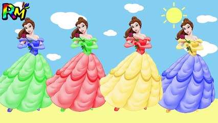 Learn Colors Disney Princess Belle Wrong Colors Dress The Alphabet Song Nursery Rhymes-HUJP5gmxO-A