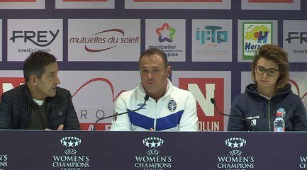Conférence de presse : Gianpiero PIOVANI et Christiana GIRELLI avant MHSC BresciaCF