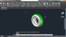 AutoCAD 3D Modelling Tutorial | How to create 3D Tire in AutoCAD