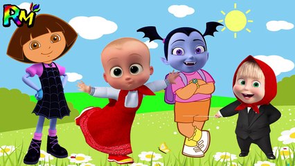 Wrong Heads VAMPIRINA Boss Baby Masha Dora the Explorer The Alphabet Song for kids fun-1KYLxX7Eqak