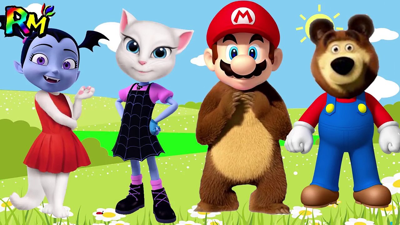 Wrong Heads VAMPIRINA Super Mario Talking Angela Masha and the Bear The Alphabet Song for kids fun-L8jM4e4HOaQ
