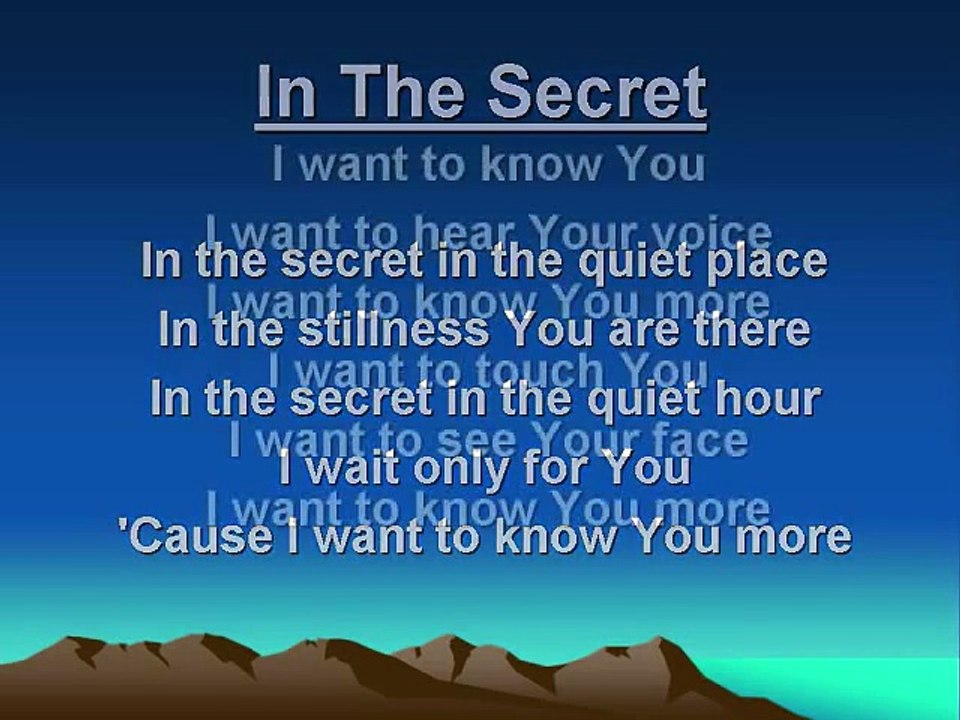 In the Secret