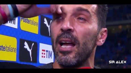 Gianluigi Buffon is Crying after Elimination vs Sweden - World Cup 2018 Russia