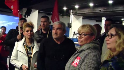 L'intervention de la CGT des Territoriaux d'Istres et du SAN Ouest Provence.